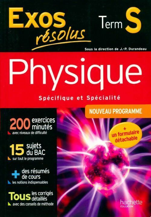 Livrenpoche : Physique Terminale S. Spécifique et spécialité - Jean-Pierre Durandeau - Livre