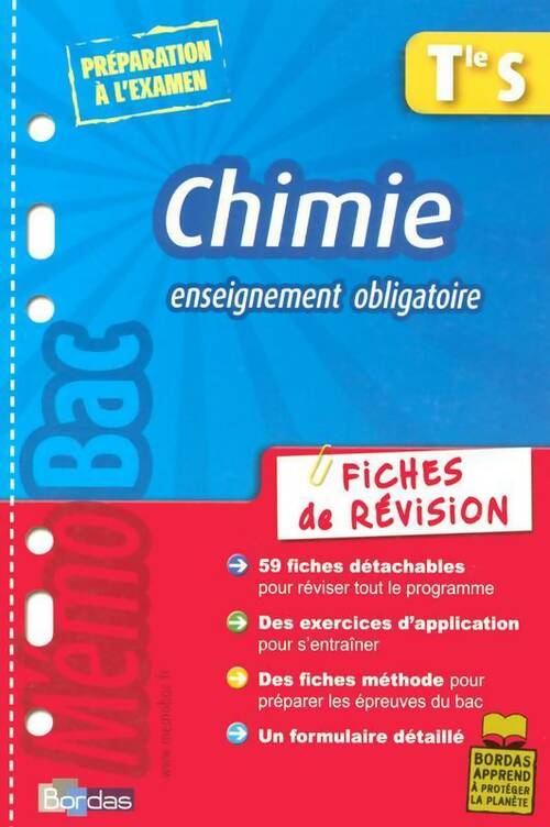 Livrenpoche : Chimie Terminale S enseignement obligatoire. Fiches de révision - Jean-Claude Paul - Livre