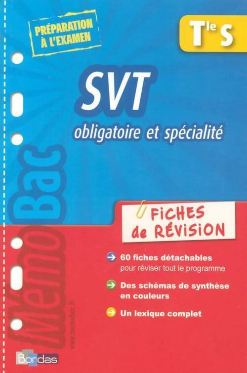 Livrenpoche : Sciences de la vie et de la terre Terminale S. Fiches de révision - Henriette Homassel - Livre