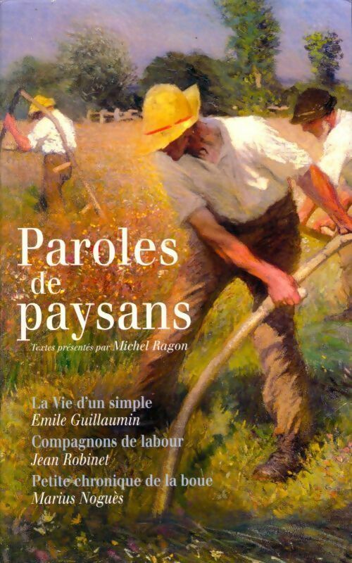 Livrenpoche : Paroles de paysans - Emile Guillaumin - Livre