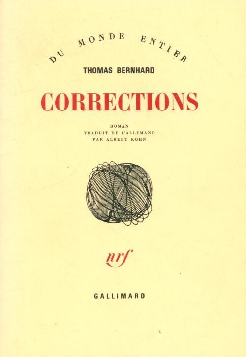 Livrenpoche : Corrections - Thomas Bernhard - Livre