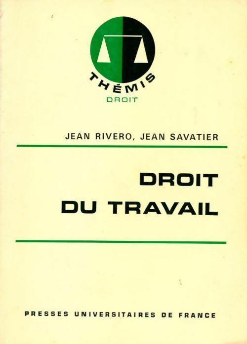 Livrenpoche : Droit du travail - Jean Rivero - Livre