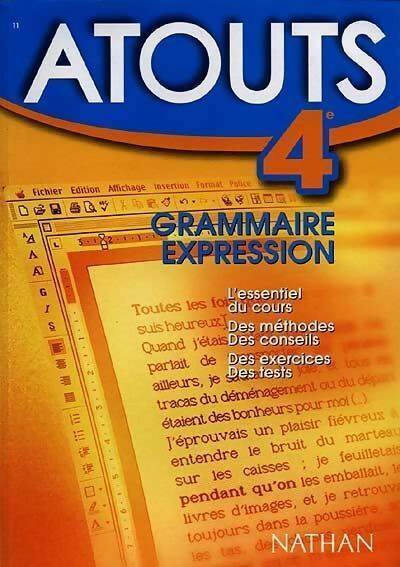 Livrenpoche : Atouts 4e grammaire expression - Roseline Bénard - Livre