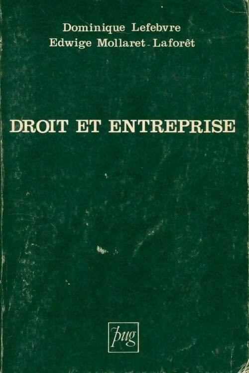 Livrenpoche : Droit et entreprise - Dominique Lefebvre - Livre