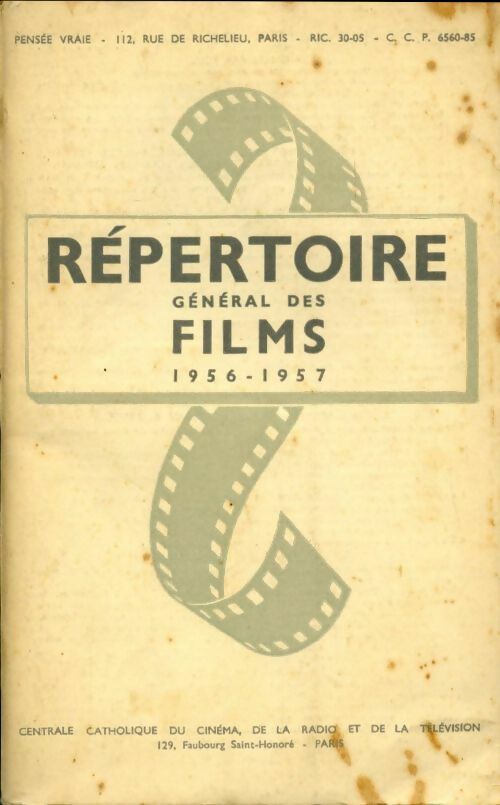 Livrenpoche : Répertoire général des films 1956-1957 - Collectif - Livre