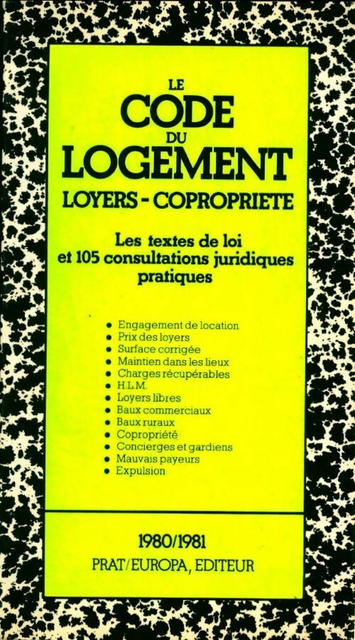 Livrenpoche : Le code du logement  - Collectif - Livre