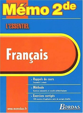 Livrenpoche : Essentiel Francais seconde - Collectif - Livre