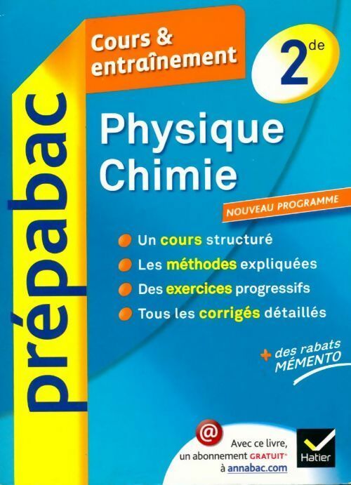 Physique-chimie Seconde. Cours & entraînement - Jacques Royer -  Prép@bac - Livre