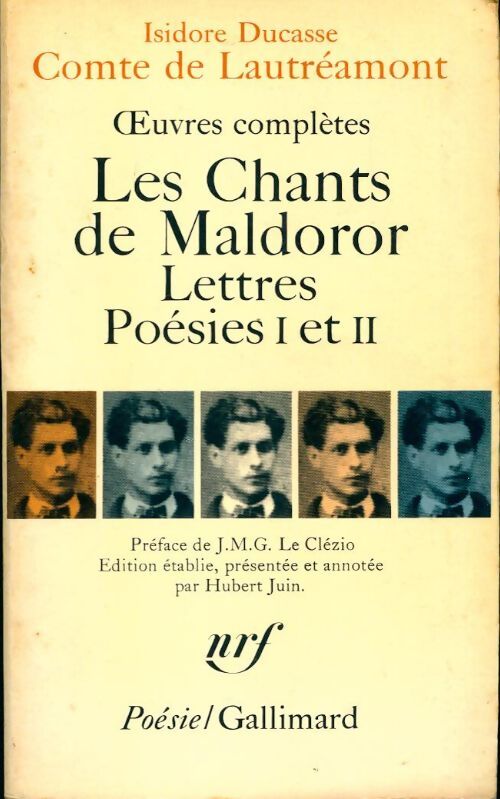 Livrenpoche : Les chants de Maldoror / Lettres / Poésies : Tome I et II de Lautréamont - Comte Isidore De Lautréamont - Livre