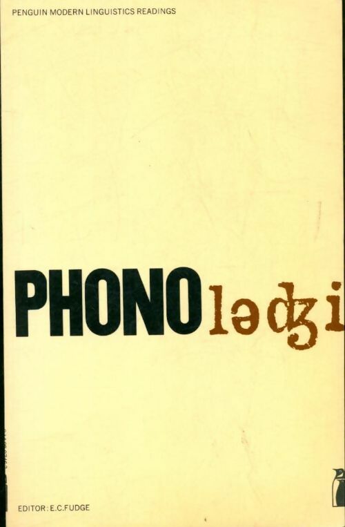 Livrenpoche : Phonology - Eril C. Fudge - Livre