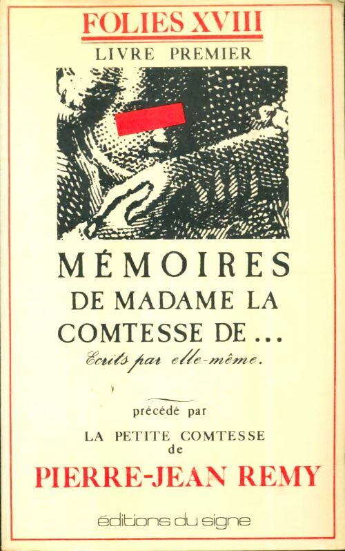 Livrenpoche : Mémoires de madame la comtesse de ... - Pierre-Jean Rémy - Livre