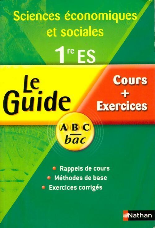Livrenpoche : Sciences économiques et sociales 1ère ES - Frantz Badufle - Livre