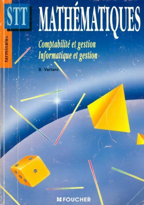 Livrenpoche : Mathématiques Terminales STT - Bernard Verlant - Livre