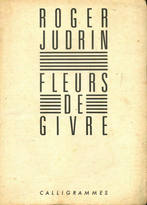 Livrenpoche : Fleurs de givre - Roger Judrin - Livre