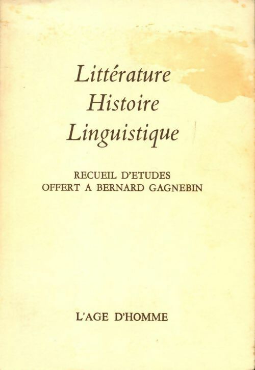Livrenpoche : Littérature, histoire, linguistique - Collectif - Livre