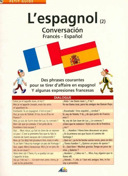 L'espagnol Tome II : Conversacion francés-espagnol - Collectif -  Petit guide - Livre