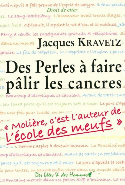 Livrenpoche : Des perles à faire pâlir les cancres - Jacques Kravetz - Livre