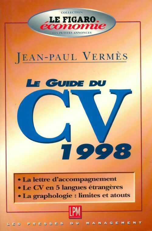 Livrenpoche : Le guide du CV 1998 - Jean-Paul Vermes - Livre