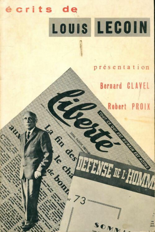 Livrenpoche : Écrits - Louis Lecoin - Livre