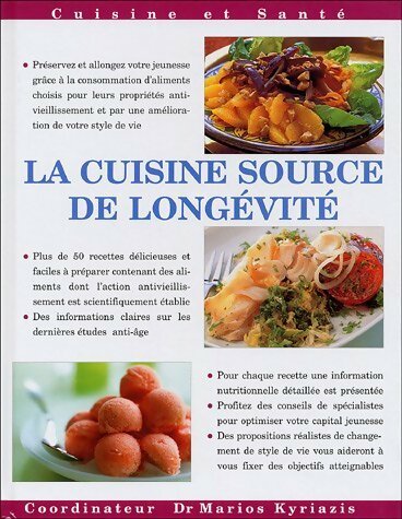 Livrenpoche : La cuisine source de longévité - Marios Kyriazis - Livre