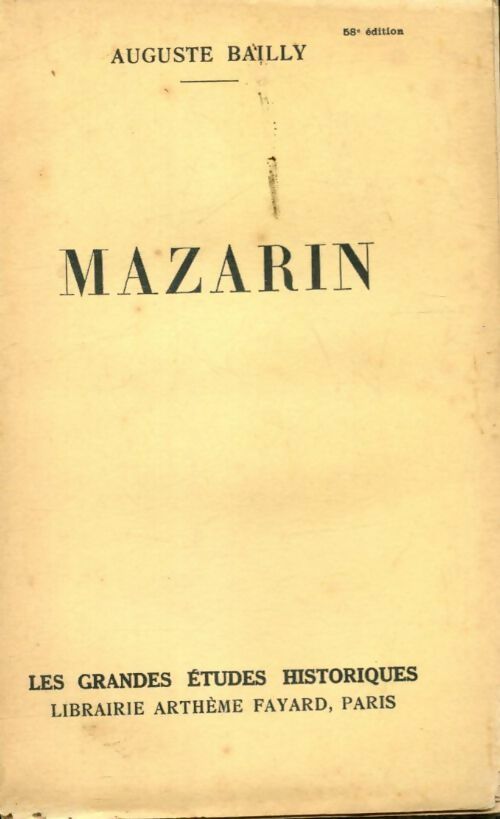 Livrenpoche : Mazarin - Auguste Bailly - Livre