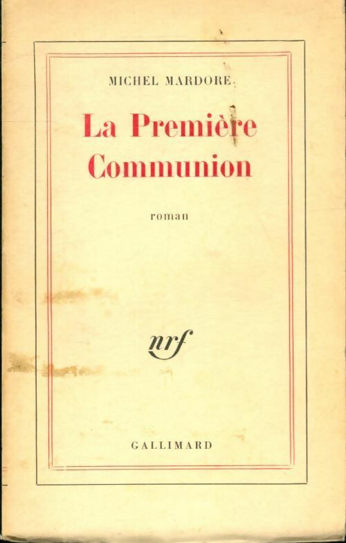 Livrenpoche : La première communion - Michel Mardore - Livre