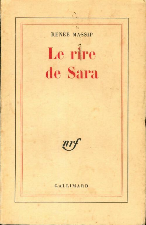 Livrenpoche : Le rire de Sara - Renée Massip - Livre