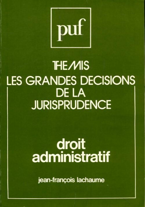 Livrenpoche : Droit administratif - Lachaume J-F - Livre