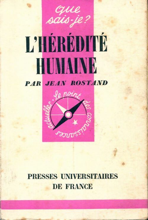 Livrenpoche : L'hérédité humaine - Jean Rostand - Livre