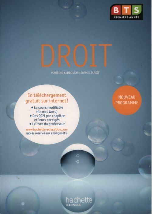 Livrenpoche : Droit BTS première année - Martine Kaddouch - Livre