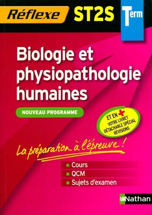 Livrenpoche : Biologie et physiopathologie humaines Terminale ST2S - Ingrid Fanchon - Livre
