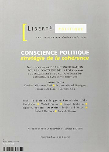 Livrenpoche : Liberté politique n°22 : Conscience politique - Collectif - Livre