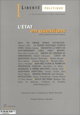 Livrenpoche : Liberté politique n°6 : Etat en question - Collectif - Livre