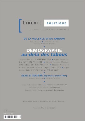 Livrenpoche : Liberté politique n°12 : démographie - Collectif - Livre