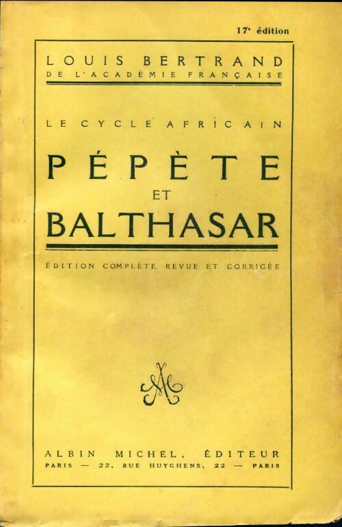 Livrenpoche : Pépète et Balthasar - Louis Bertrand - Livre