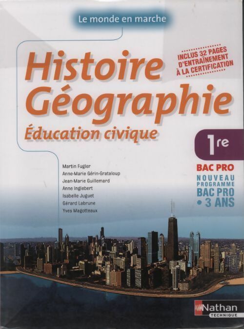 Livrenpoche : Histoire - géographie - Éducation civique - 1ère bac pro - Martin Fugler - Livre