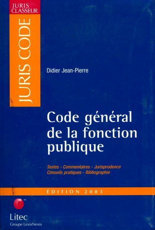 Livrenpoche : Code général de la fonction publique 2003 - Collectif - Livre