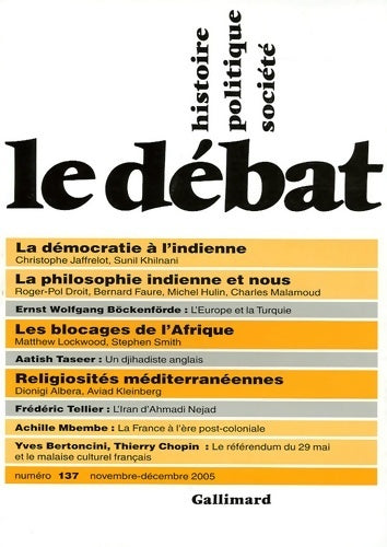 Livrenpoche : Le débat n°137 - Collectif - Livre