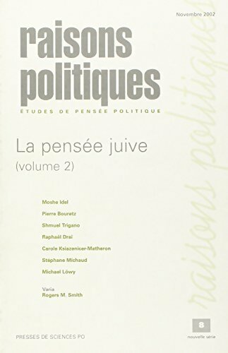 Livrenpoche : Raisons politiques n°8 : La pensée juive volume 2 - Collectif - Livre