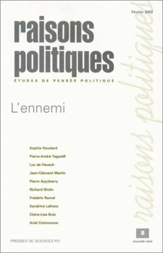 Livrenpoche : Raisons politiques n°5 : L'ennemi - Collectif - Livre