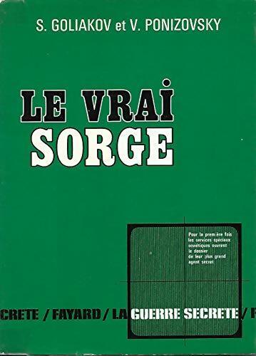 Livrenpoche : Le vrai Sorge - V. Ponizovsky - Livre
