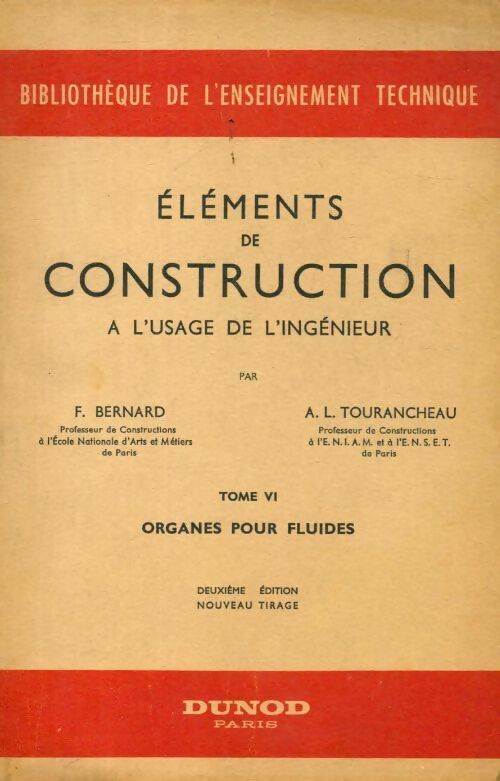 Livrenpoche : Eléments de construction à l'usage de l'ingénieur Tome VI - A.L. Tourancheau - Livre