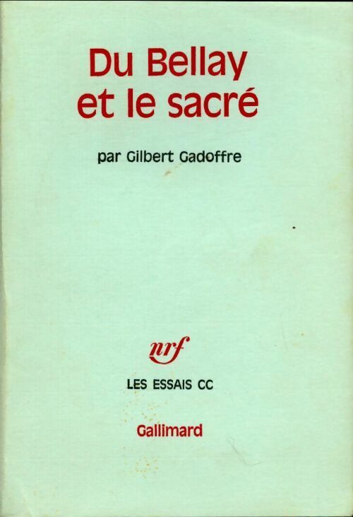 Livrenpoche : Du Bellay et le sacré - Gilbert Gadoffre - Livre
