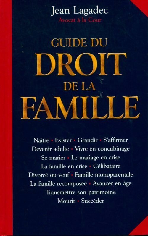 Livrenpoche : Guide du droit de la famille - Jean Lagadec - Livre