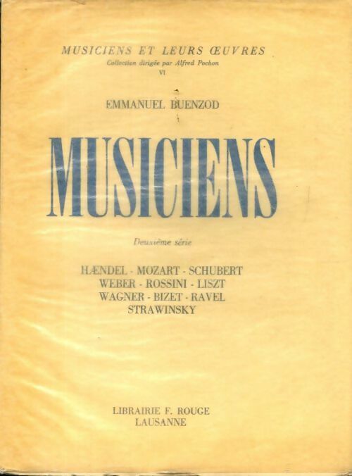 Livrenpoche :  Musiciens deuxième série - Emmanuel Buenzod - Livre