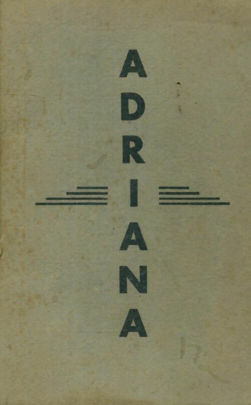 Livrenpoche : Adriana - Collectif - Livre