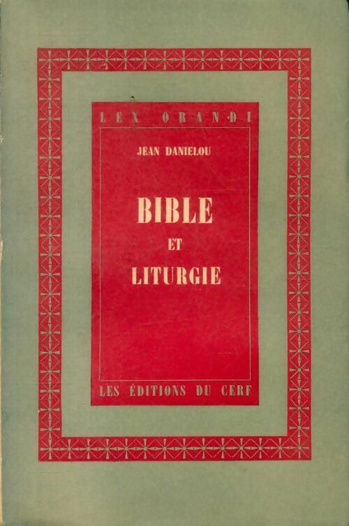 Livrenpoche : Bible et liturgie - Jean Daniélou - Livre