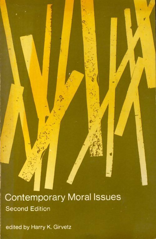 Livrenpoche : Contemporary moral issues - Harry K Girvetz - Livre