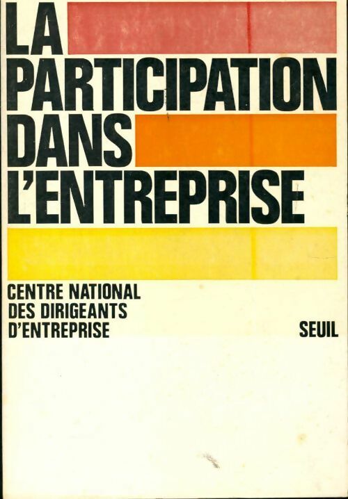 Livrenpoche : La participation dans l'entreprise - Collectif - Livre