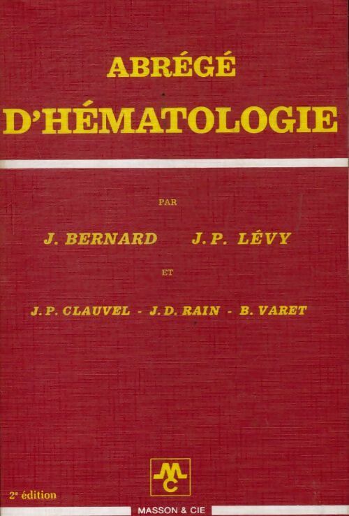 Livrenpoche : Abrégé d'hématologie - Collectif - Livre